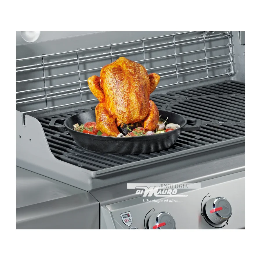 Cuoci Pollo BBQ Ghisa - Cm 28