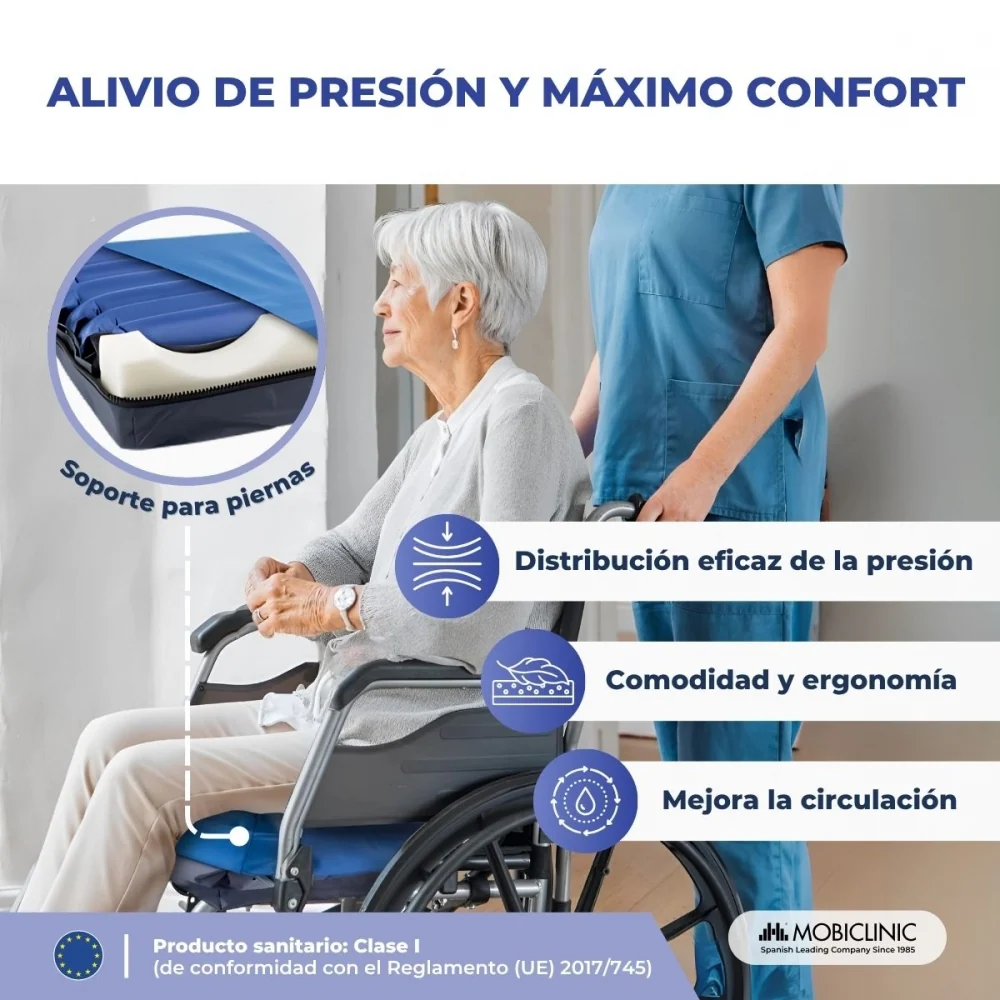 Cuscino antidecubito ad aria | Celle alternate | Con compressore | Regolabile | ARES | Mobiclinic