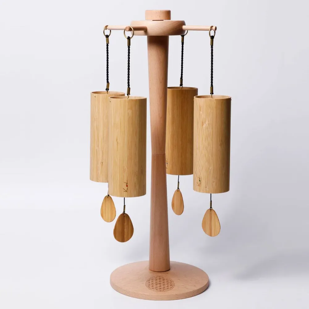 4 Koshi Chimes Kit con supporto rotante Zenmotion Spin Terra/Aqua/Aria/Ignis