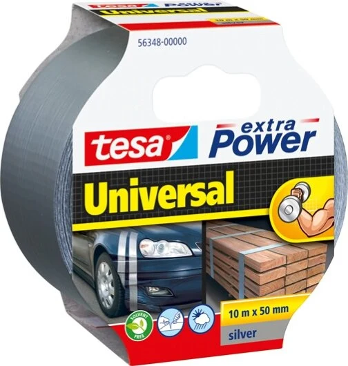 Nastro adesivo Tesa Extra Power Universal - 10 m x 50 mm - grigio - Tesa