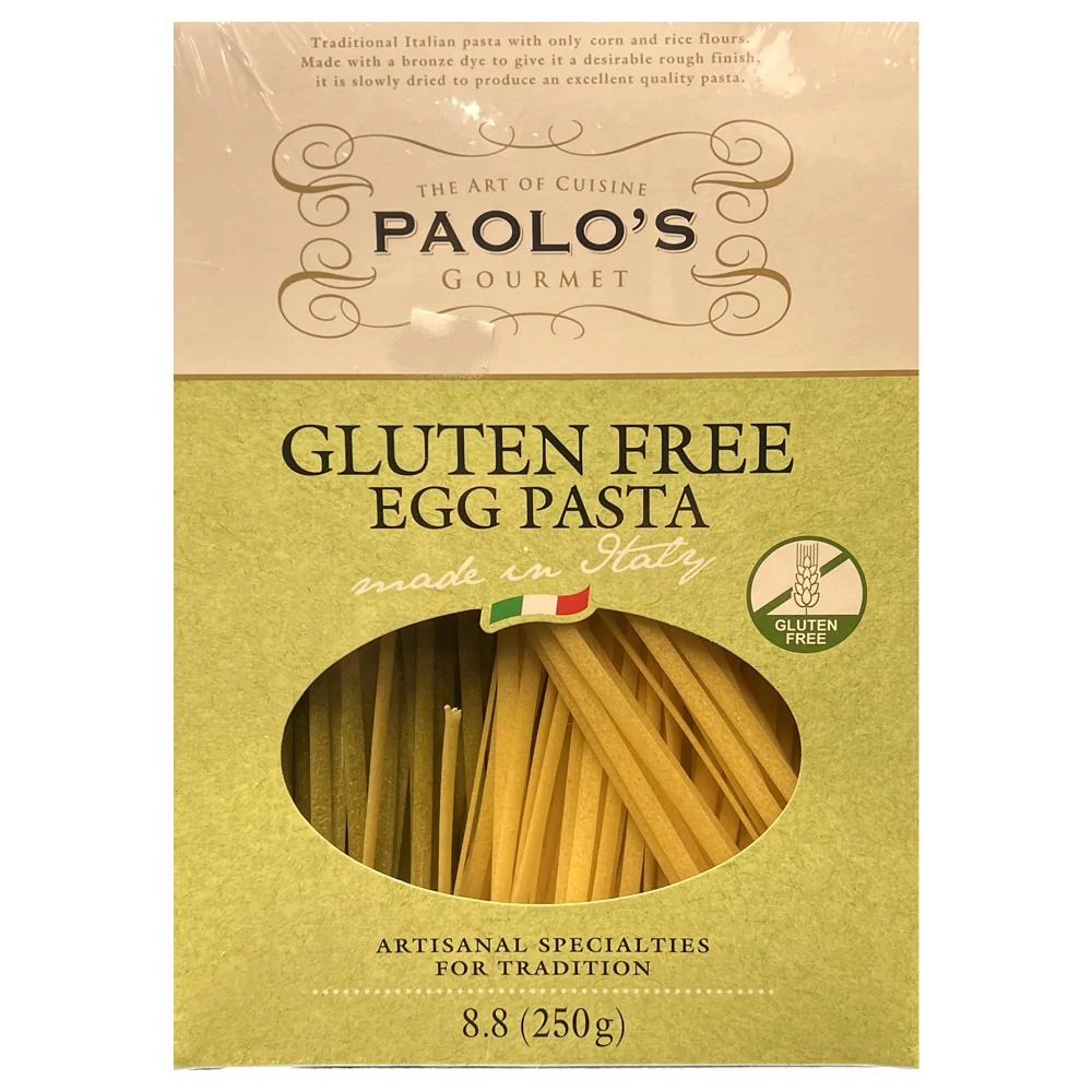 Paolo's Gluten Free Fettuccine Paglia & Fieno Spinach, Corn & Rice Flour, 8.8 oz | 250g