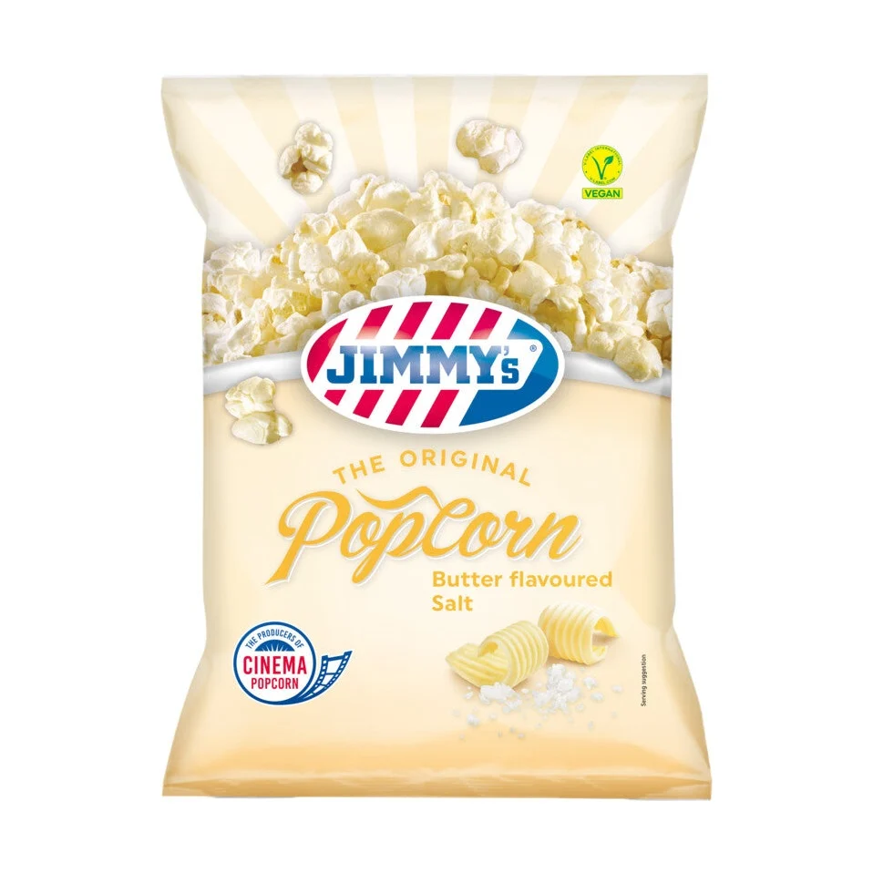 Sale aromatizzato al burro Jimmy's Pop Corn