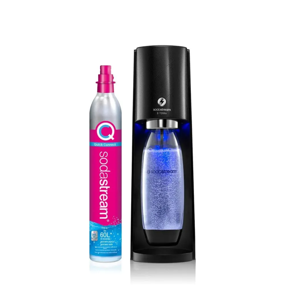 SodaStream Gasatore Elettrico E-Terra Con Led Retro Illuminante