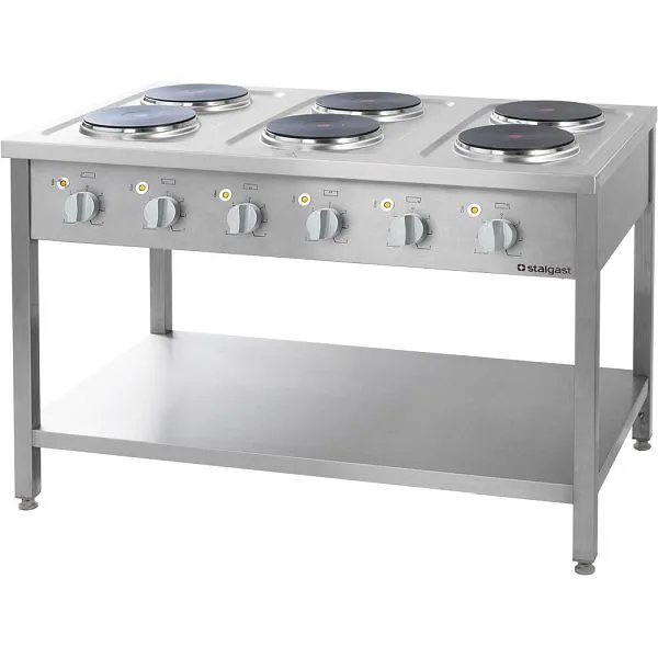 Gamma elettrica Stalgast 700 - 6 piastre 26 kW ciascuna 1200 x 700 x 850 FS00610S