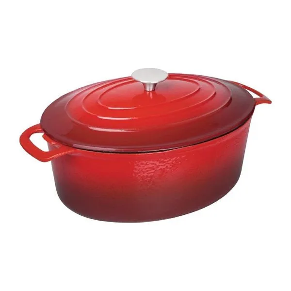 Vogue casseruola ovale rossa ingente GH314