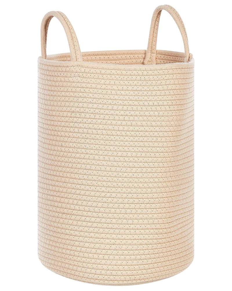 Set di 2 ceste cotone nocciola chiaro 39 cm SARYK