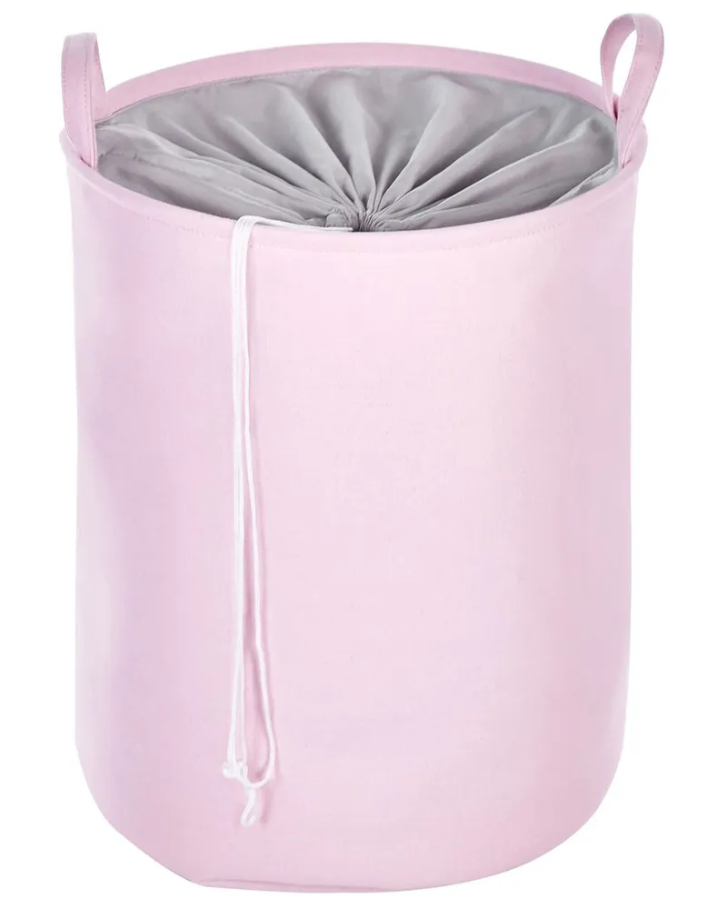 Set di 3 ceste cotone rosa e grigio ARCHA