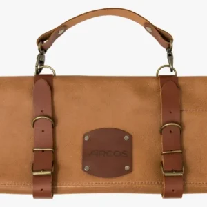 Borsa portacoltelli pelle con ferramenta metallica, capacità 5 pezzi