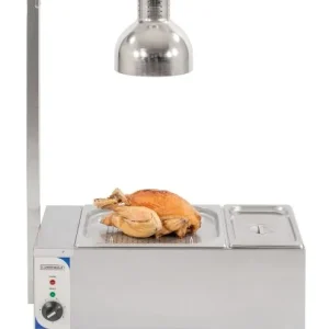 Casselin carving station Riscaldata con ponte termico e bagnomaria lampada infrarossi CPDCBMFR