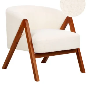 Armchair SKEI Boucle White