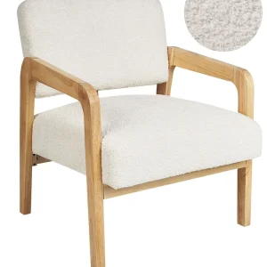 Poltrona HJO Bouclé Bianco unto