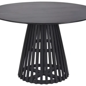 Tavolo da pranzo legno di acacia nero ⌀ 120 cm MESILLA