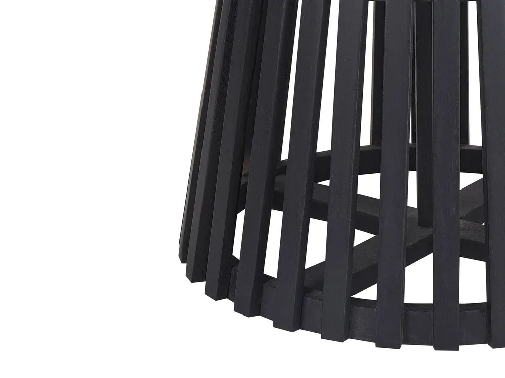 Tavolo da pranzo legno di acacia nero ⌀ 120 cm MESILLA