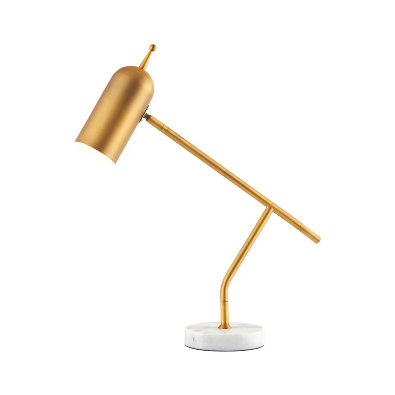 Lampada da comodino cupola marmo Lampada da comodino contemporanea 1 lampadina ottone/nero per sala studio