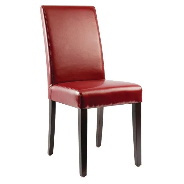 Sedie da pranzo Bolero similpelle rosso PU: 2 pezzi GH443