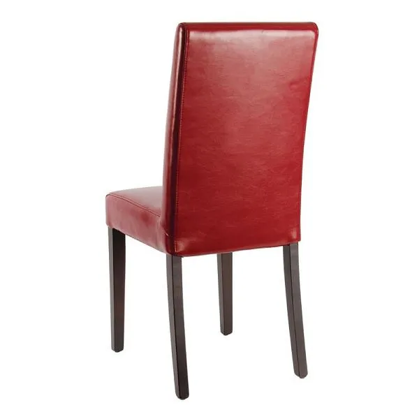Sedie da pranzo Bolero similpelle rosso PU: 2 pezzi GH443
