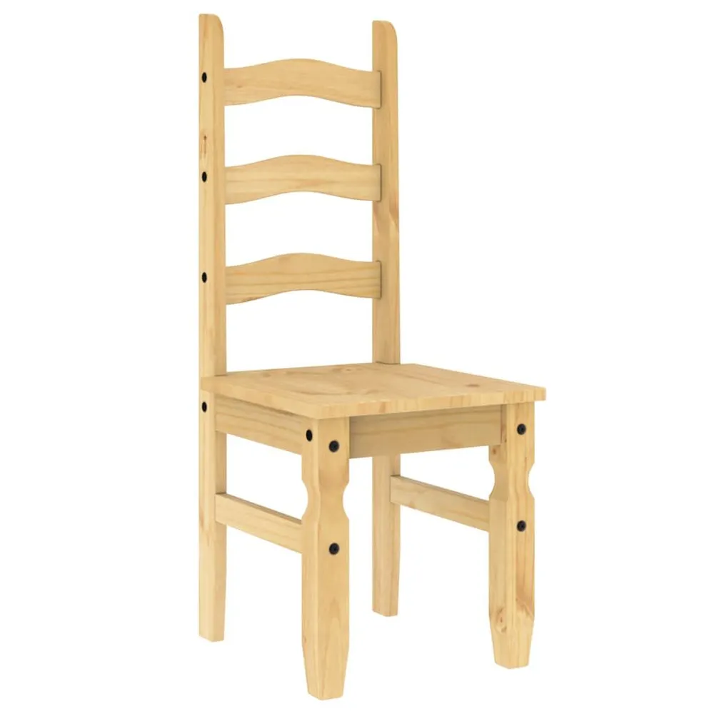 Sedie da Pranzo 2 pz Corona 42x47x107 cm Legno Massello di Pino con Design Moderno