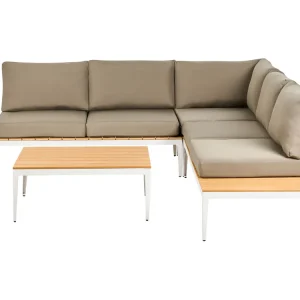 Set da giardino POSITANO Legno plastico Grigio Reversibile