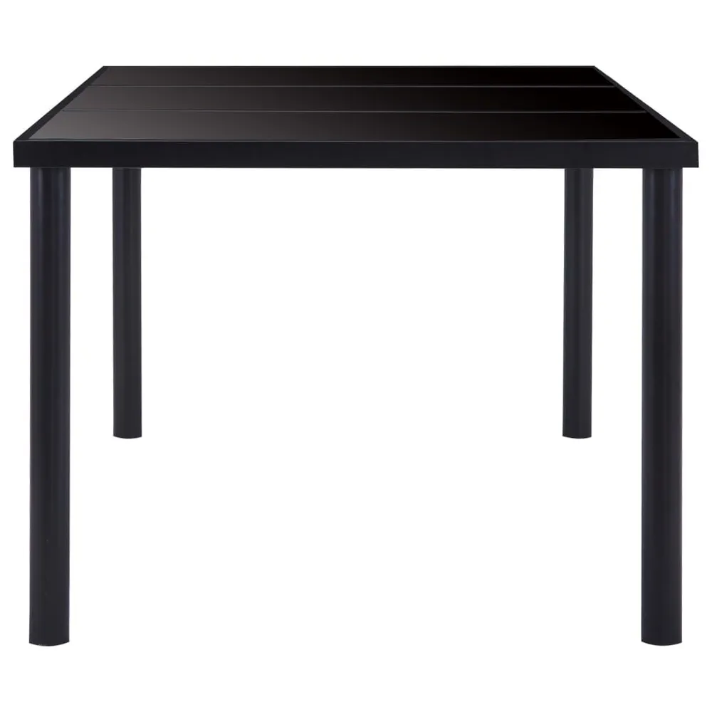 Set Sala da Pranzo 7 pz Similpelle Nero