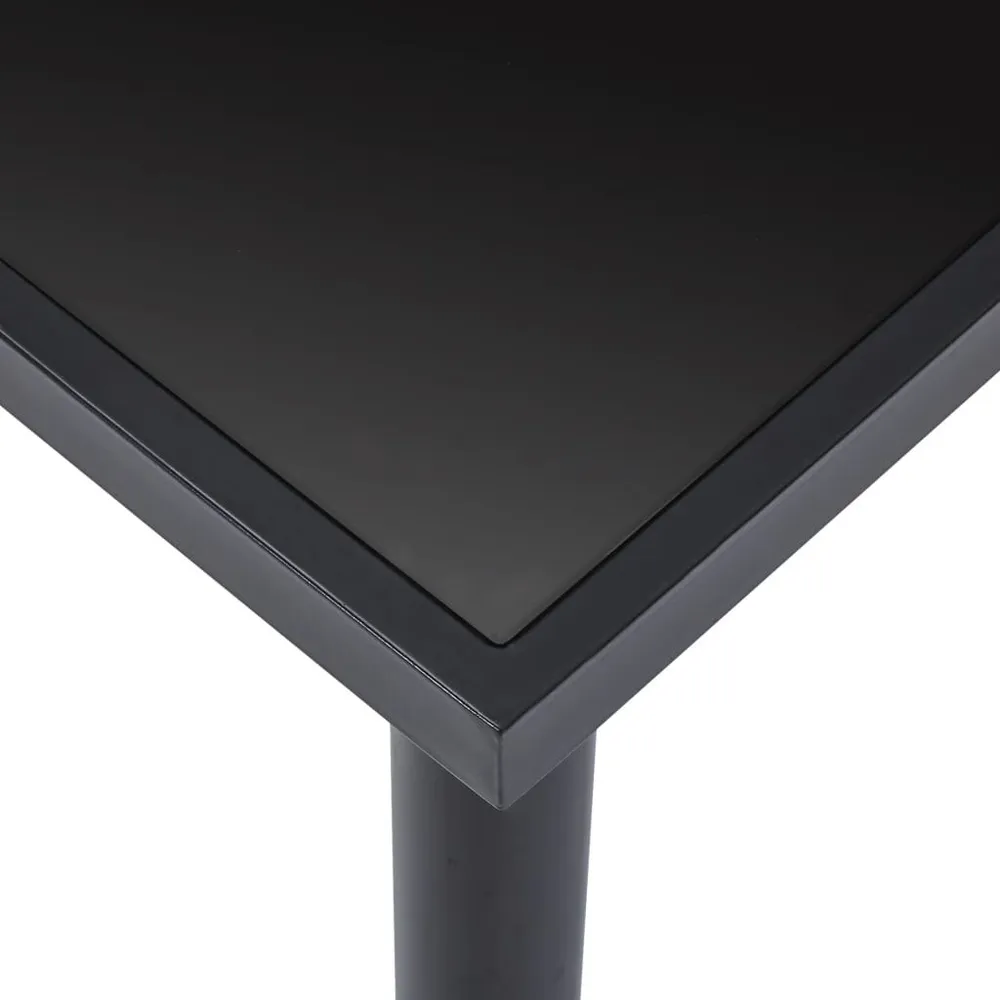 Set Sala da Pranzo 7 pz Similpelle Nero