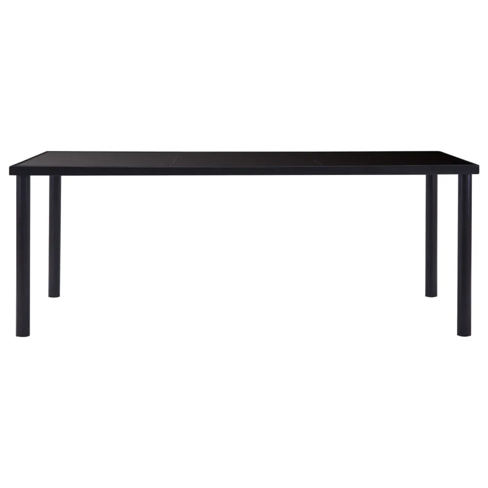 Set Sala da Pranzo 9 pz Similpelle Nero