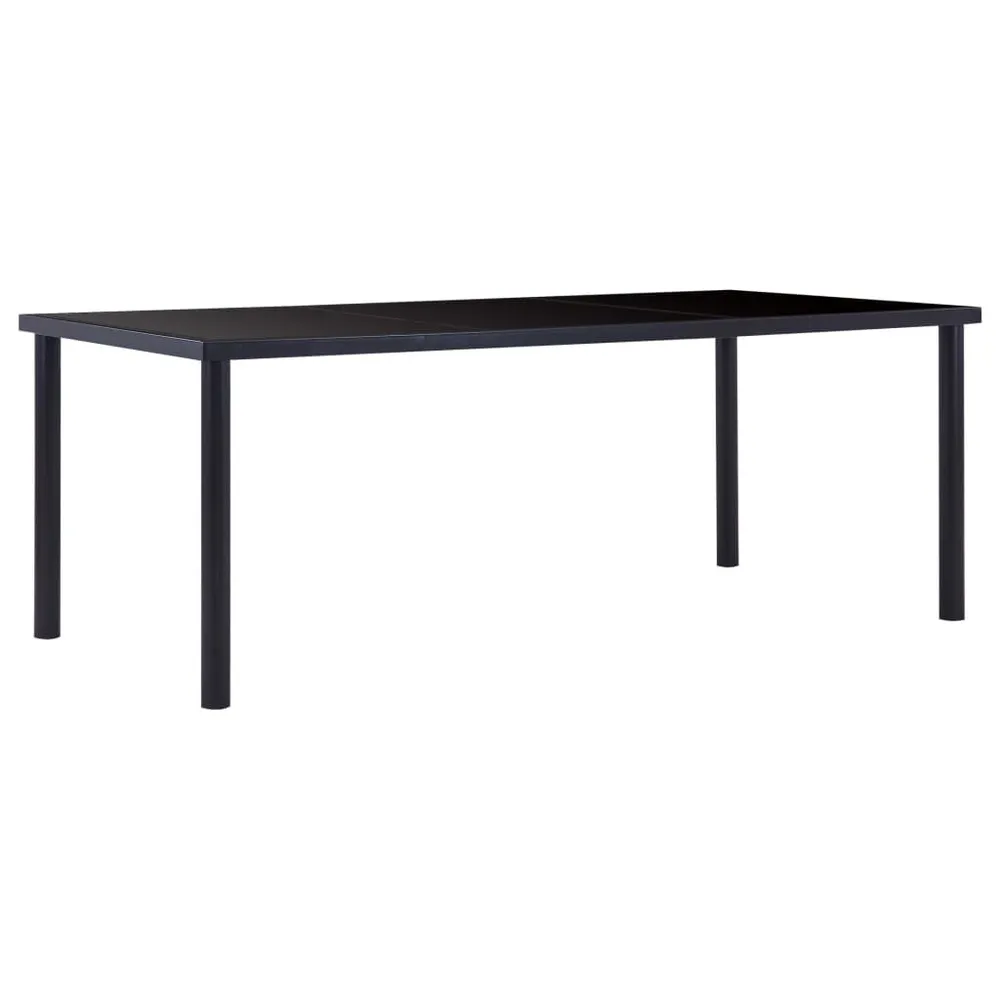 Set Sala da Pranzo 9 pz Similpelle Nero
