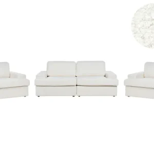 Set da salotto 5 posti bouclé bianco ALLA