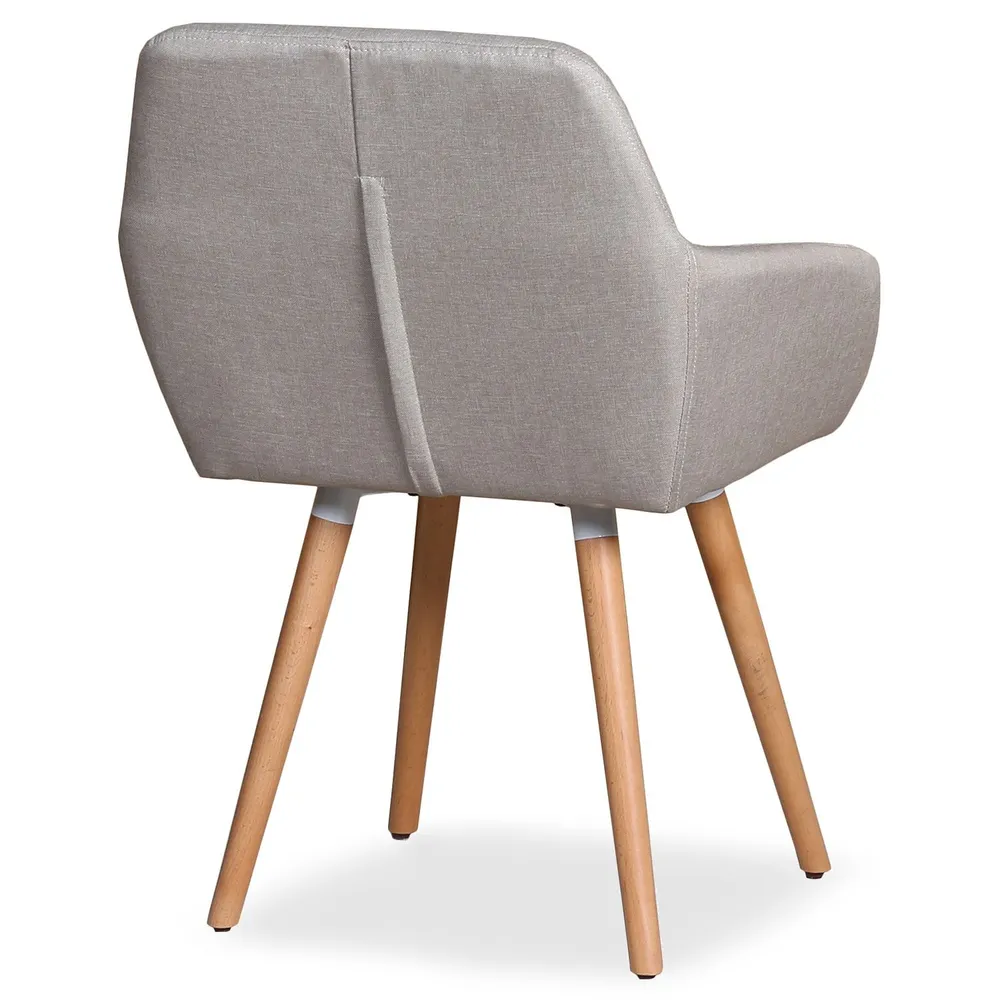 Set di 20 sedie / poltrone scandinave Frida tessuto camoscio