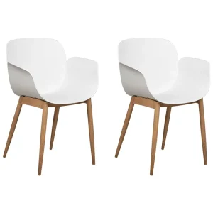 Set di 2 sedie da pranzo bianche ABILENE