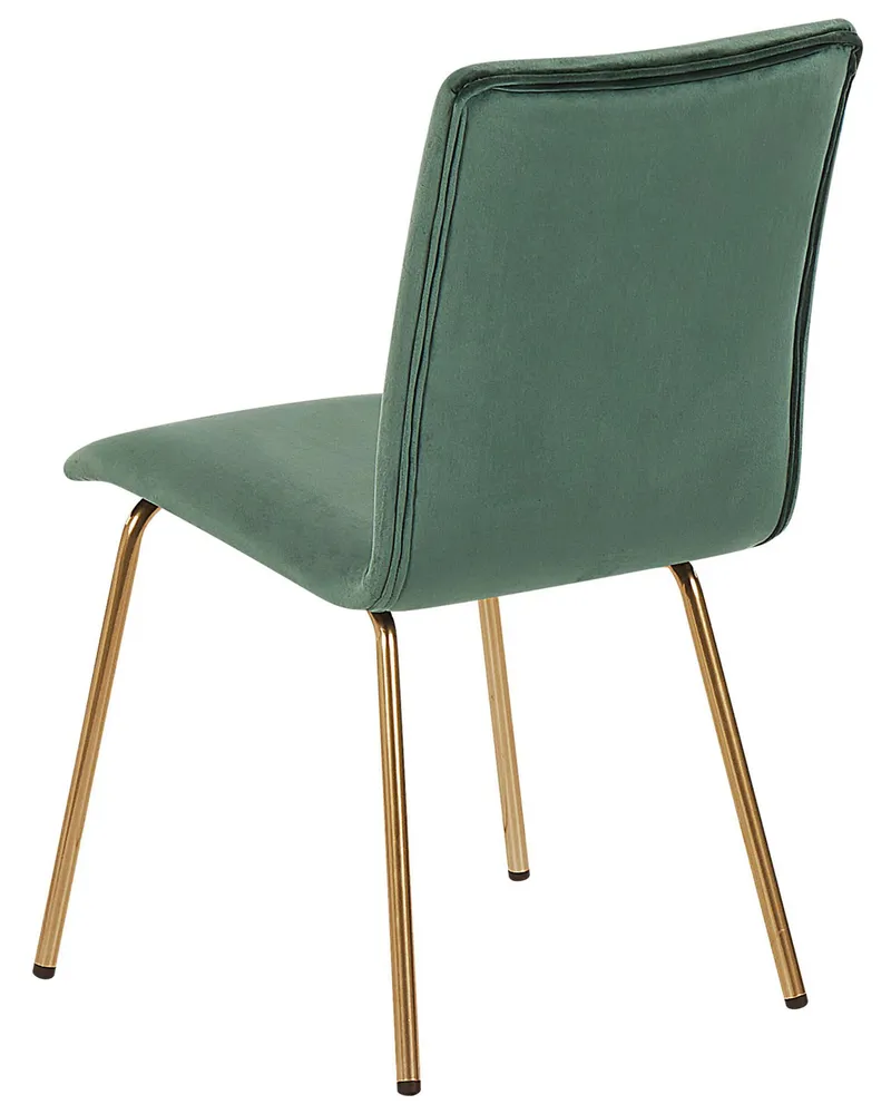 Set di 2 sedie da pranzo velluto verde smeraldo RUBIO