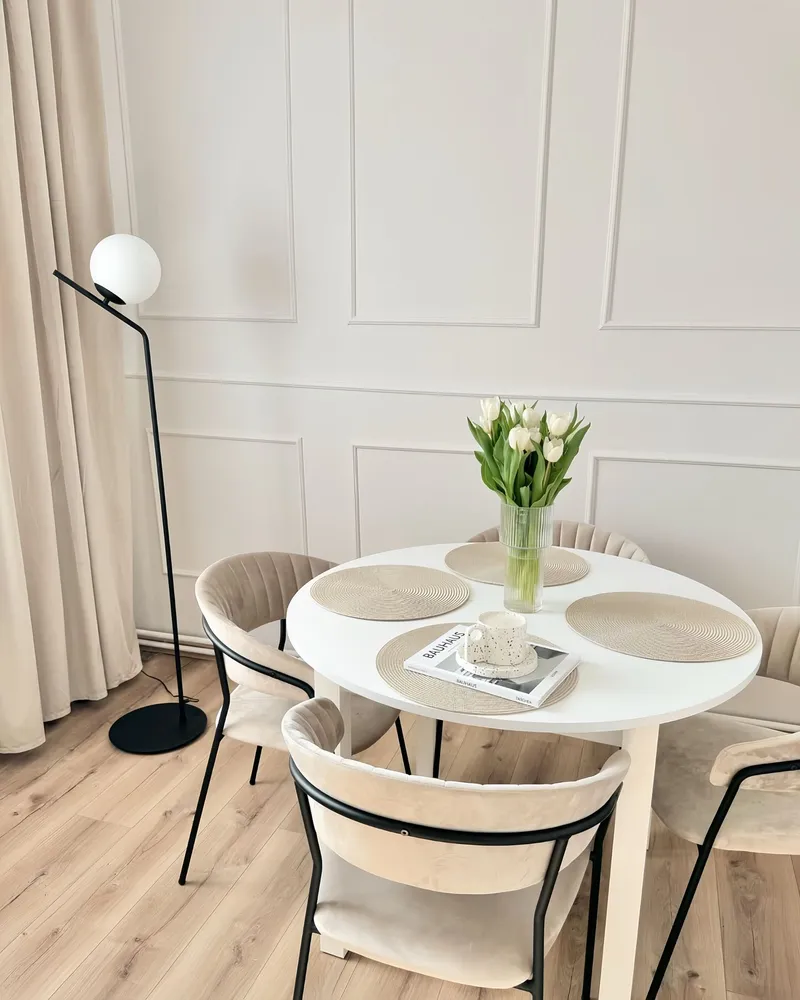 Set 2 Velluto Dining Chairs Taupe MARIPOSA