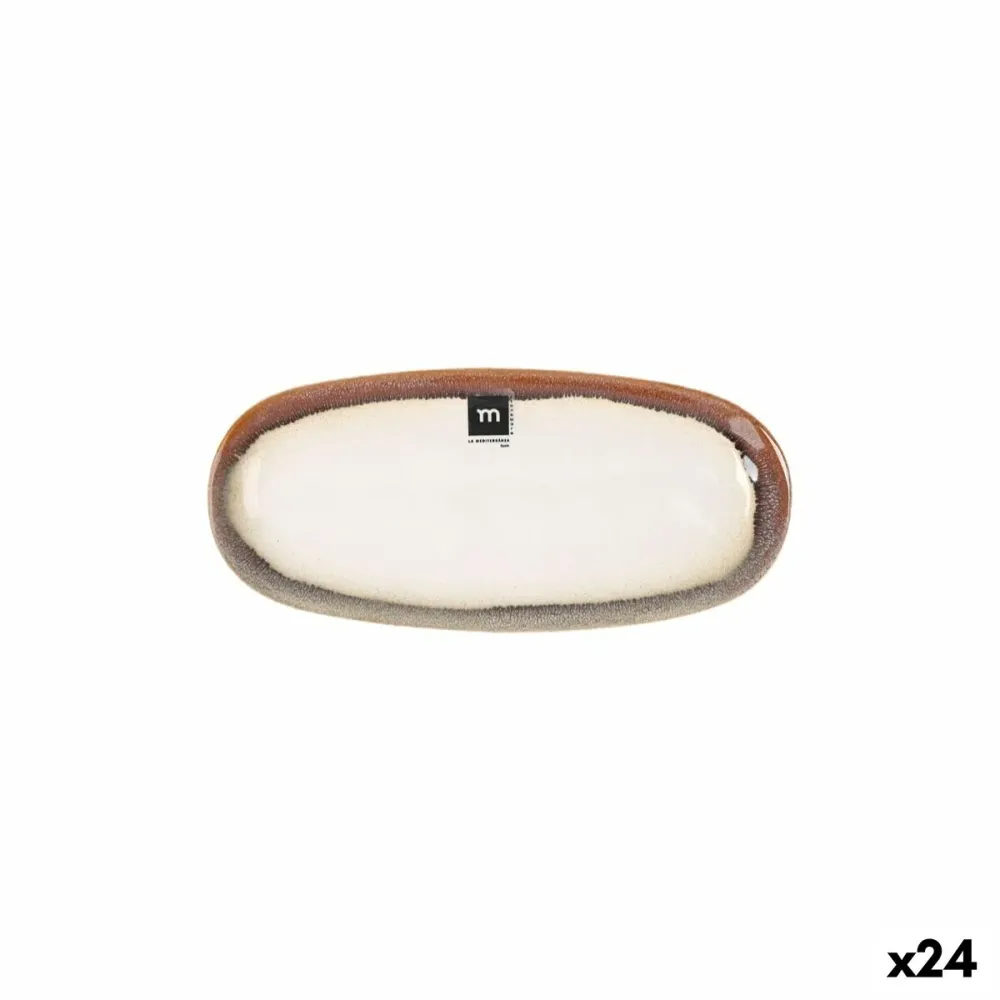 Teglia da Cucina La Mediterránea Fustam Ovale 25,8 x 12 x 2,2 cm (24 Unità)
