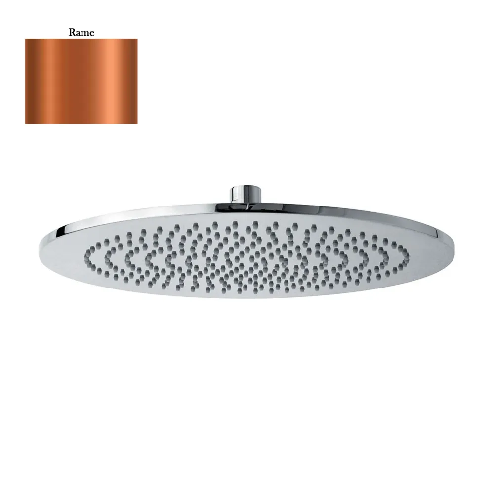 Soffione tondo Vienna 250mm rame monogetto ispezionabile