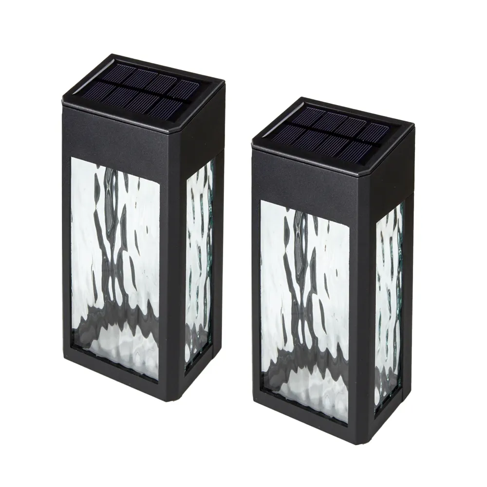 Classy Caps Black Lega leggera Lancaster Deck & Wall Light - 2 Pk SWL888 con Garanzia