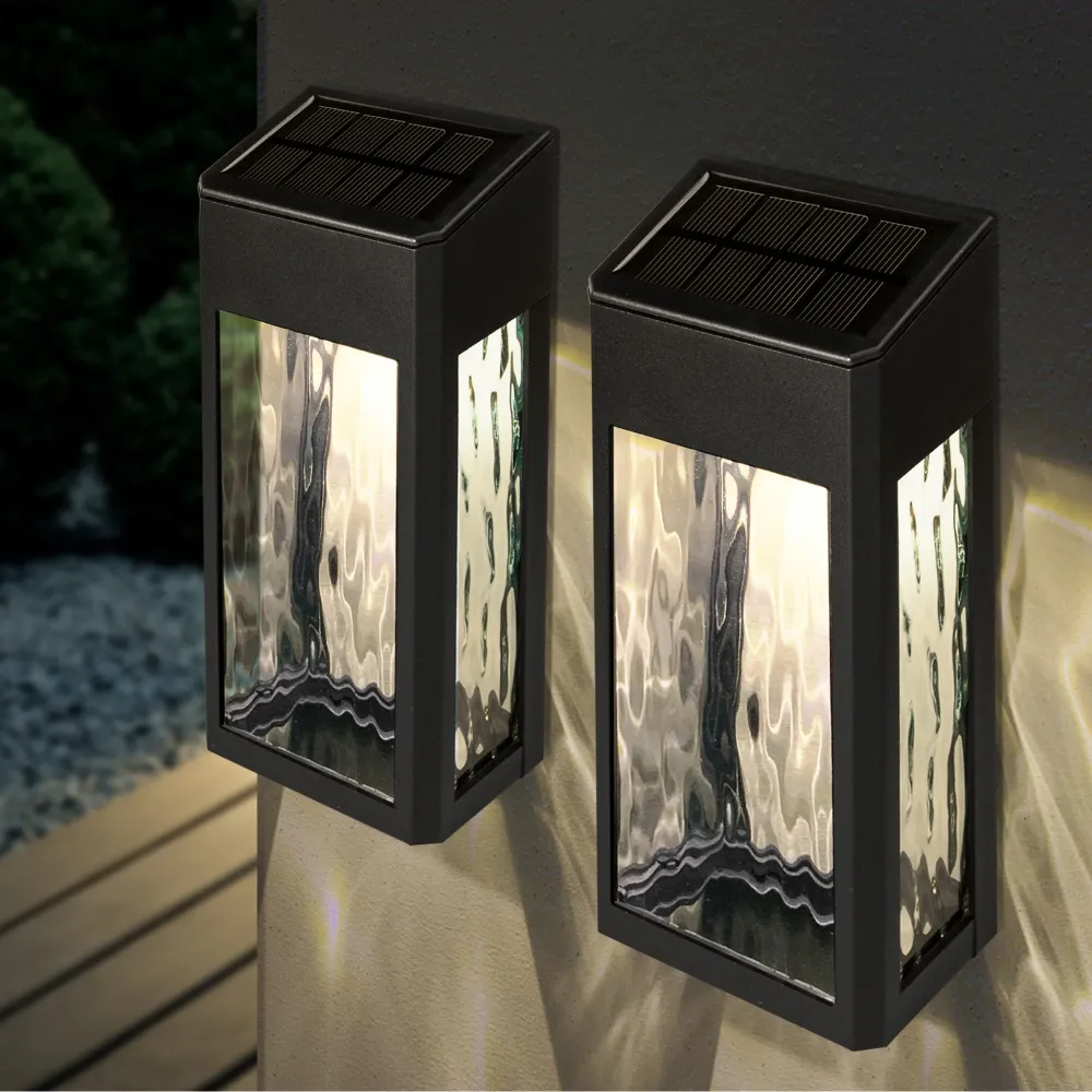 Classy Caps Black Lega leggera Lancaster Deck & Wall Light - 2 Pk SWL888 con Garanzia