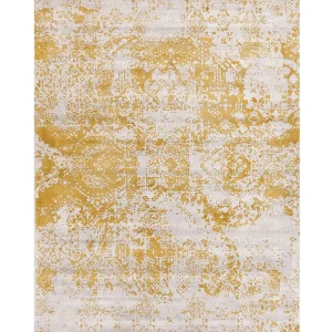 Classico Area Rug 140 x 200 cm Yellow and Beige BOYALI