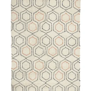 Cotton Area Rug 160 x 230 cm Beige and Orange HAJIPUR