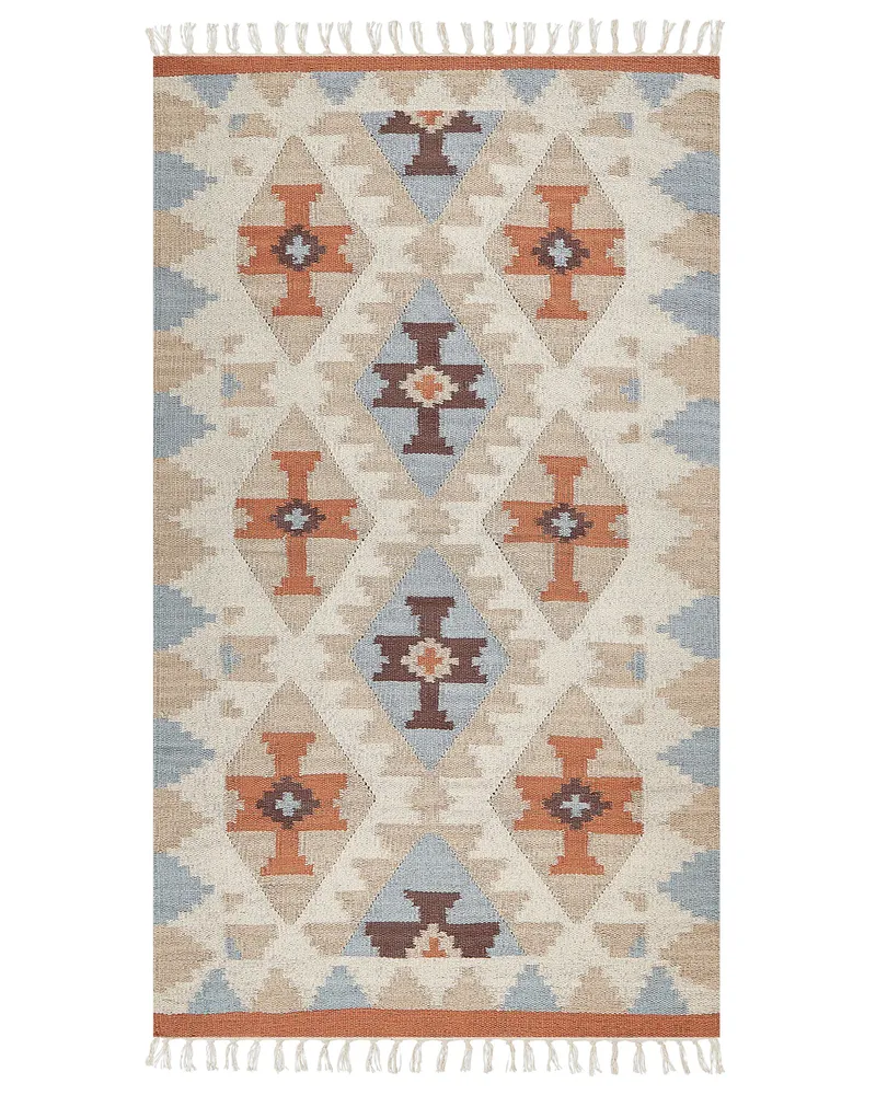 Cotton Kilim Area Rug 80 x 150 cm Multicolour DILIJAN