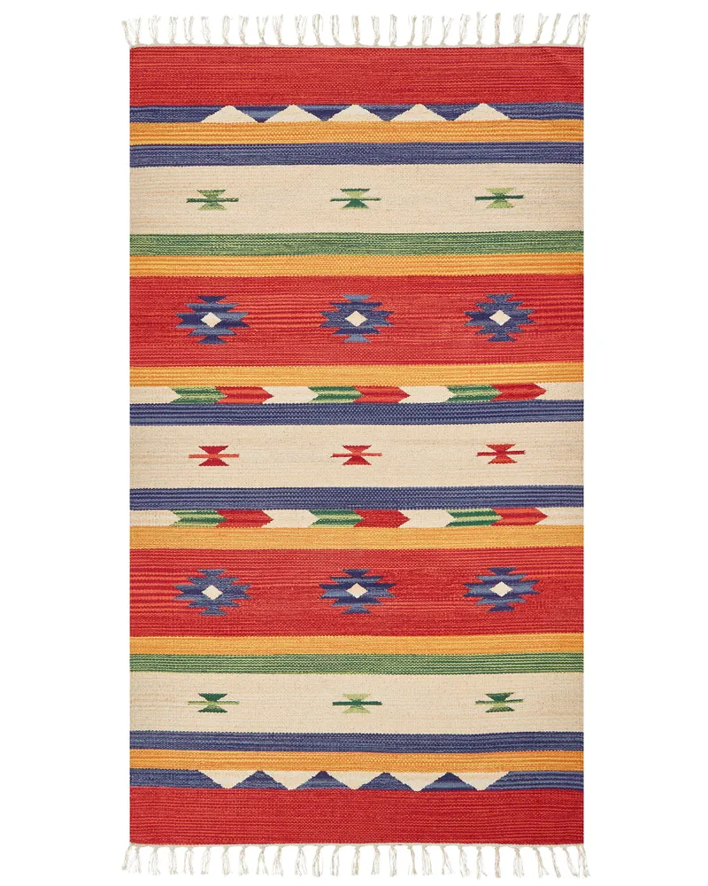 Cotton Kilim Rug 80 x 150 cm Multicolour ALAPARS
