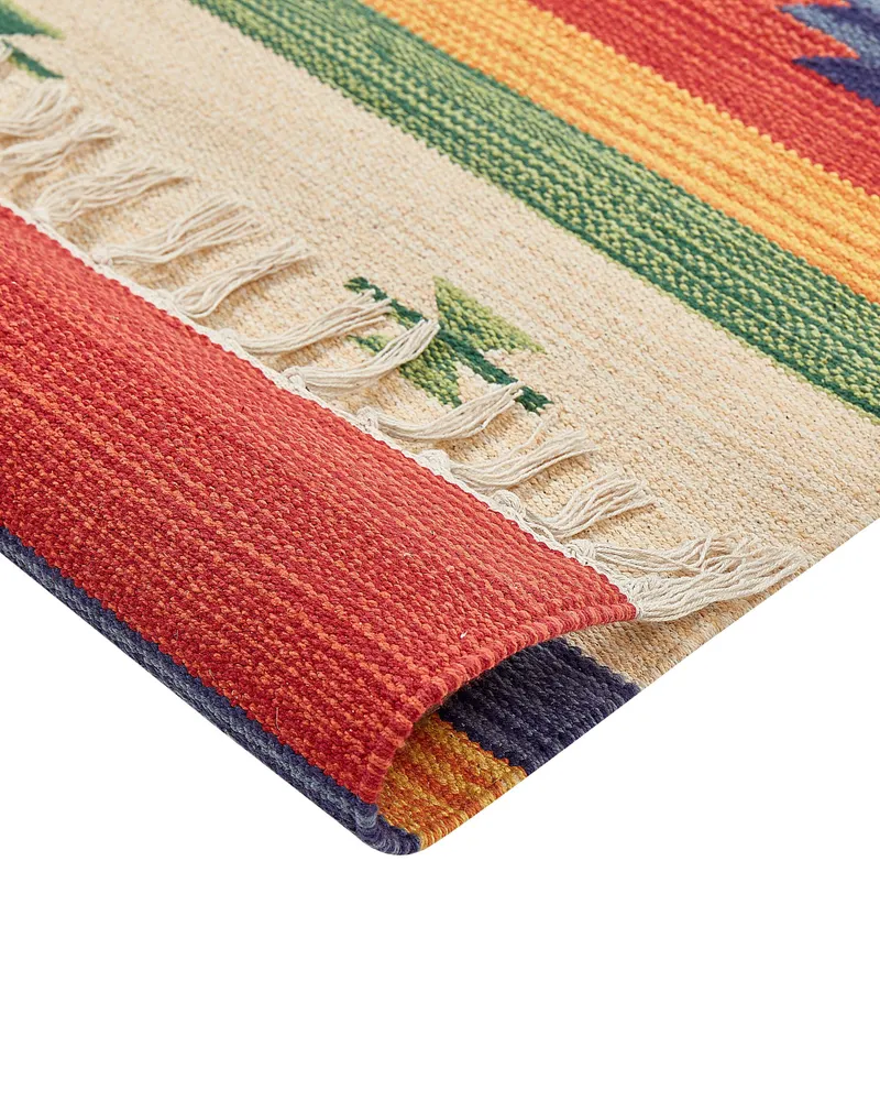 Cotton Kilim Rug 80 x 150 cm Multicolour ALAPARS