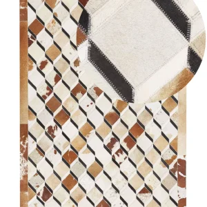 Cowhide Area Rug 140 x 200 cm Brown SERINOVA
