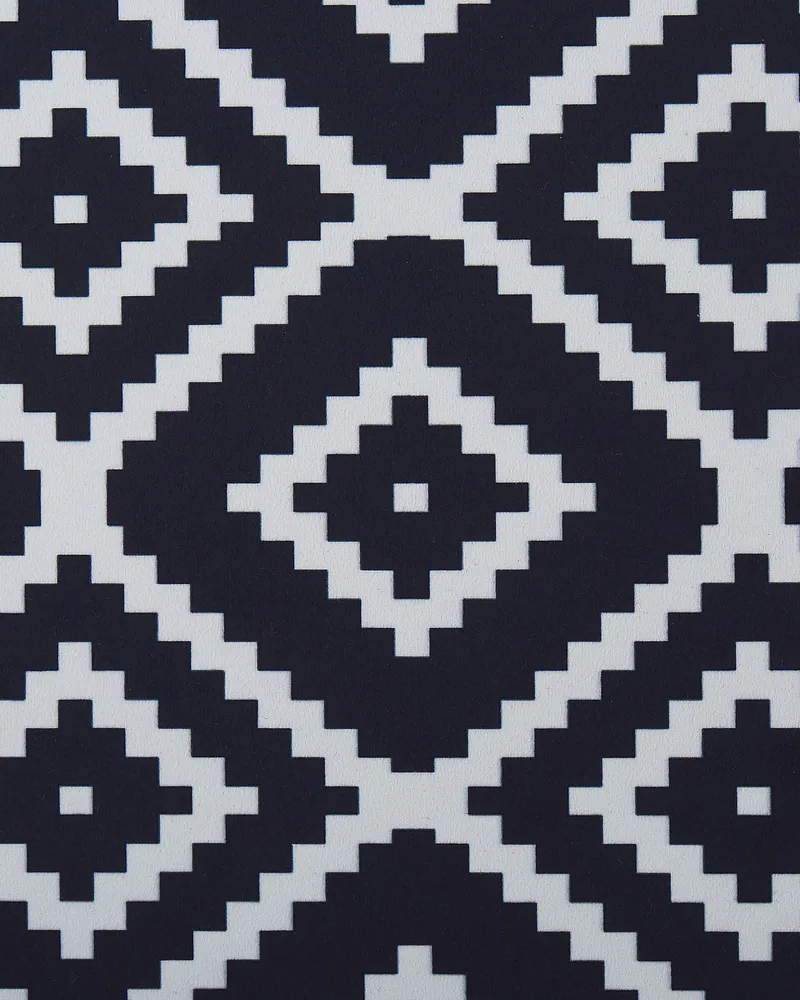 Runner Rug 80 x 240 cm Nero notte and White KARUNGAL