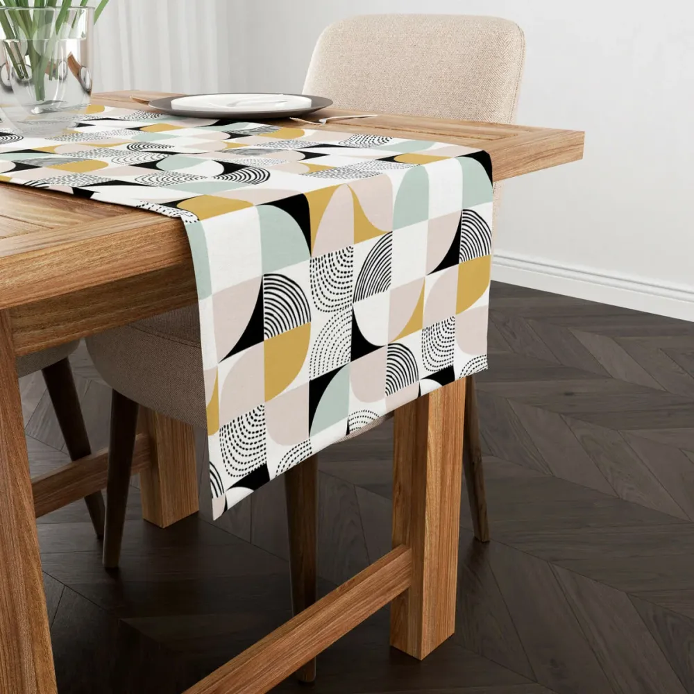 Tovaglioli di Lino Runner da Tavolo Belum P20 Multicolore 45 x 140 cm