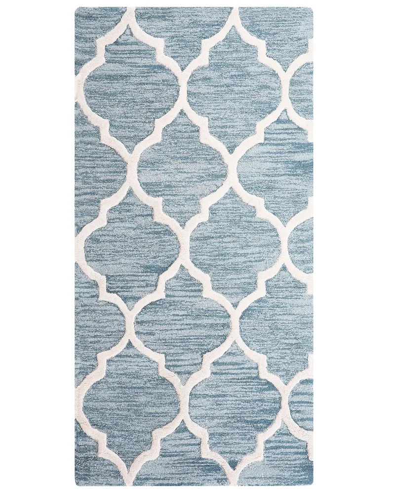 Wool Area Rug 80 x 150 cm Blue YALOVA