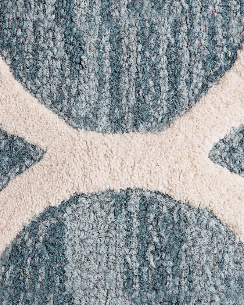 Wool Area Rug 80 x 150 cm Blue YALOVA
