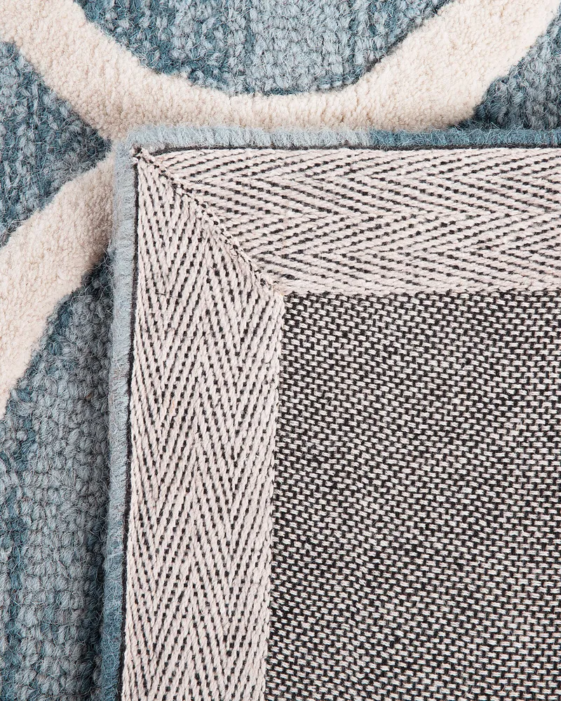 Wool Area Rug 80 x 150 cm Blue YALOVA