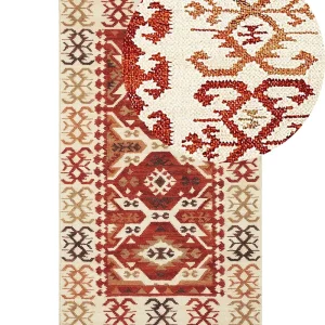 Wool Kilim Area Rug 80 x 150 cm Multicolour VOSKEVAZ