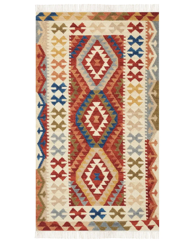 Wool Kilim Area Rug 80 x 150 cm Multicolour OSHAKAN