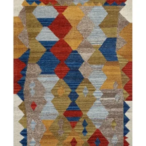 Wool Kilim Area Rug 200 x 300 cm Multicolour ARZAKAN