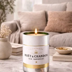 Candela Moët Ice Impérial Senza Tappo | Champagne Bianco Riciclato (incisione personalizzata)